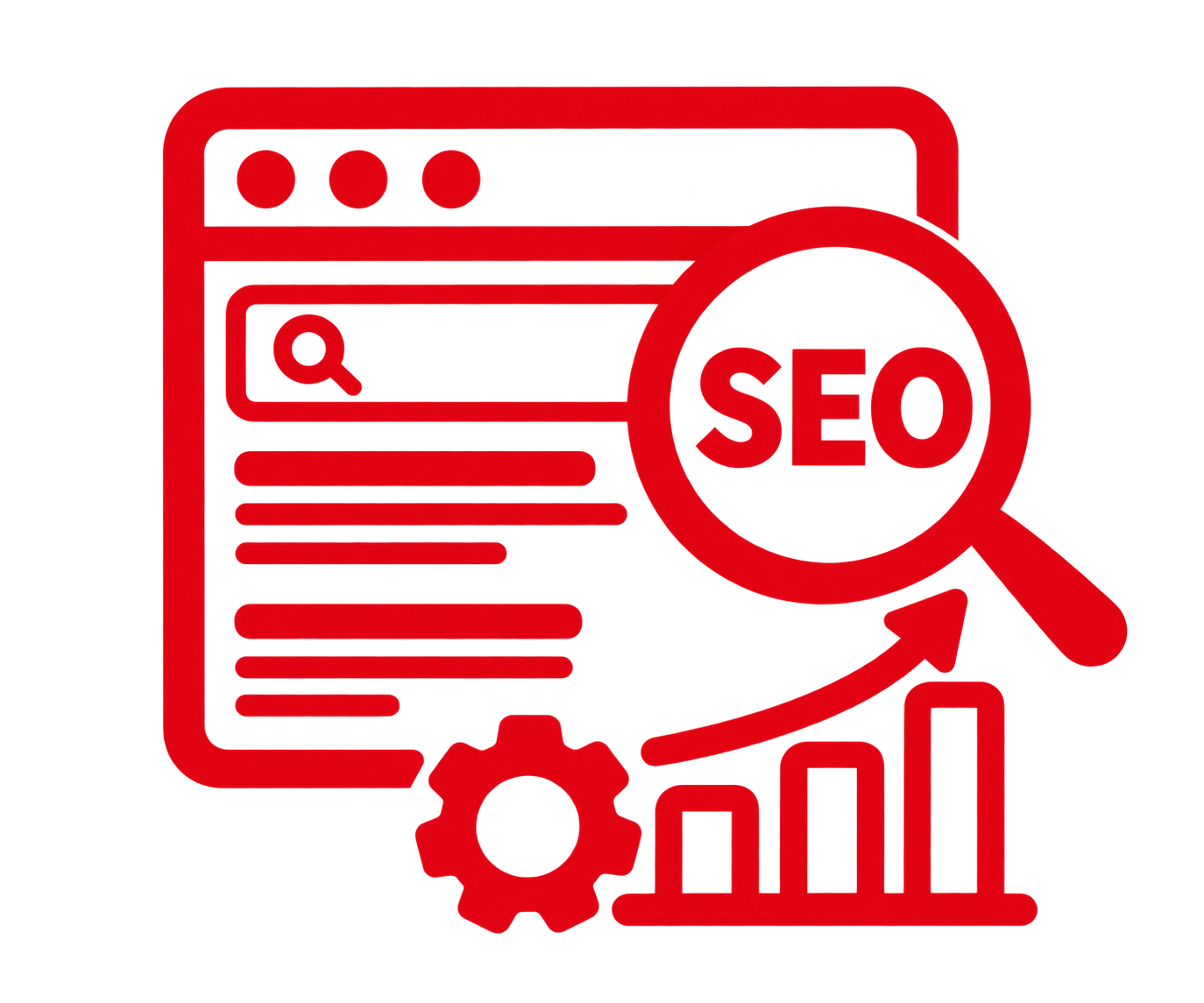 Icono de SEO básico