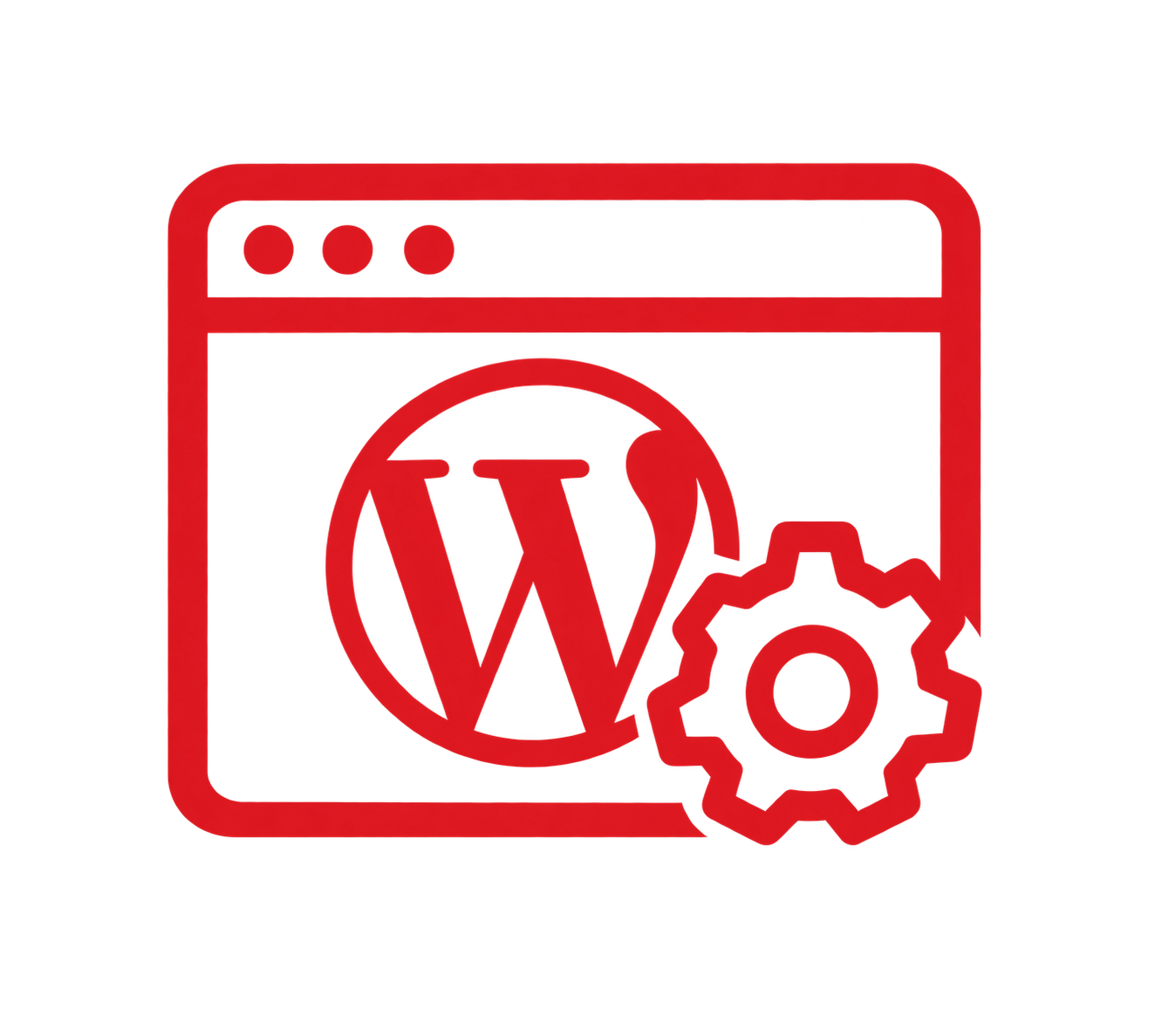 Icono de desarrollo en wordpress